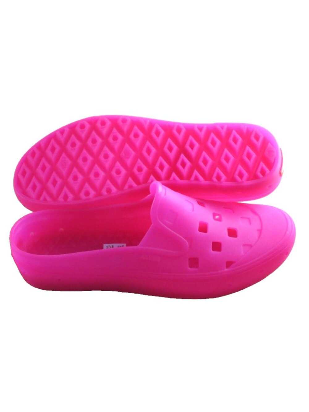 Vans Men's Slip On Mule Trek Hot Pink Rubber Water Shoes Size 13 NEW - Picture 2 of 7